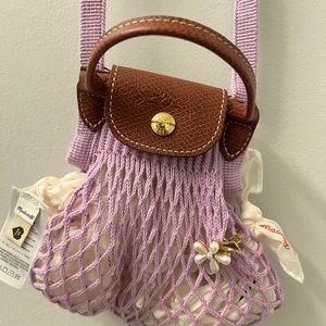 Almost brand new Longchamp le pilage filet small